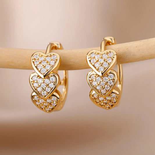 Kaila Heart Earrings