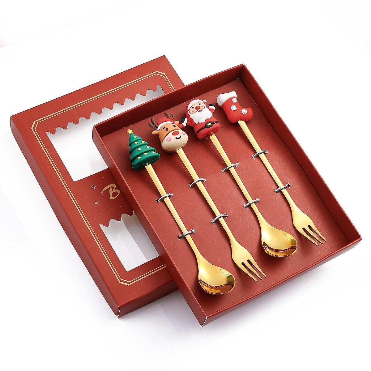 Winter Wonder Lane Red Stainless Steel Cookie Scoop